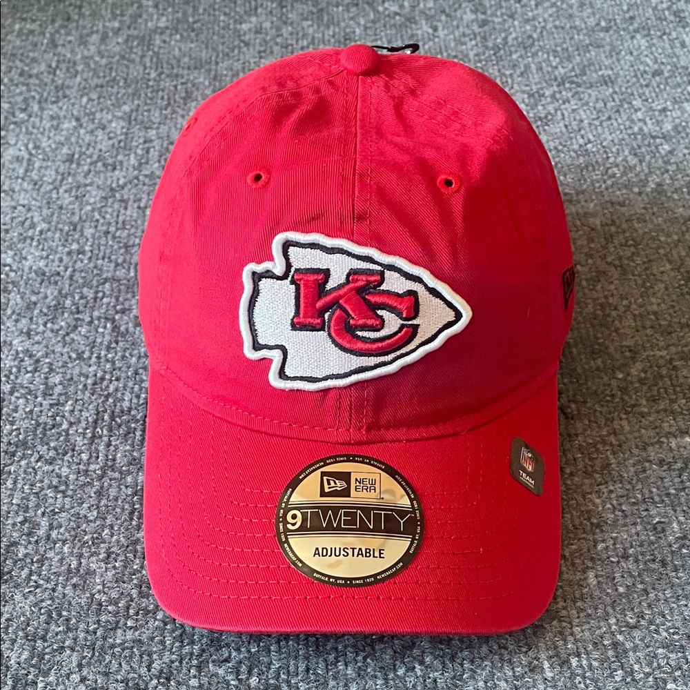 Kansas City Chiefs Hat Cap Strapback Red New Era 9twenty NFL Adjustable